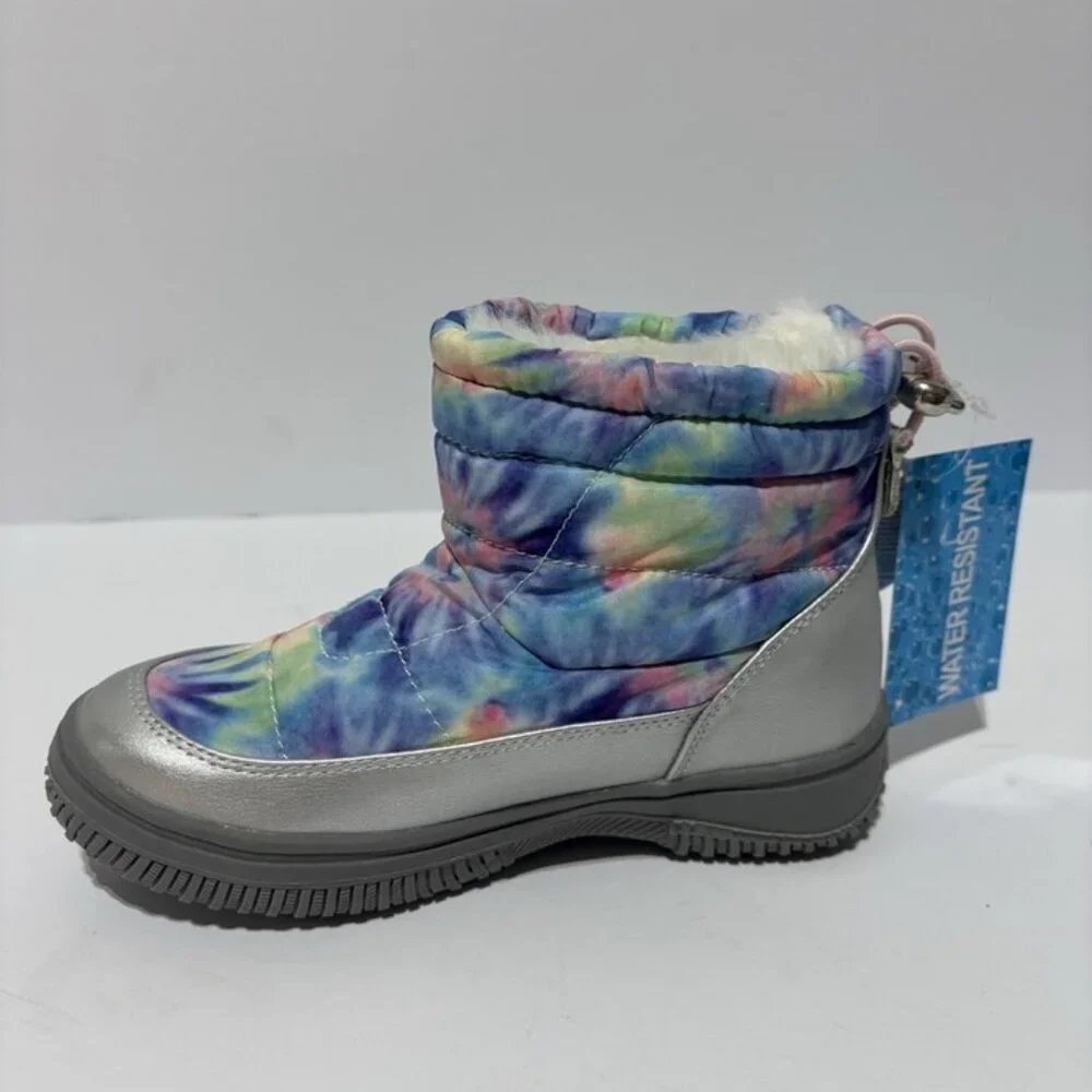 Tundra Kids’ Bethel Rainbow Winter Boots, Girls’ Size 1 M